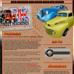 A Clear Web - UK Street Machines - site design by A Clear Web