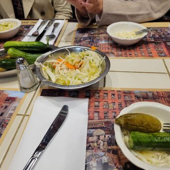 2nd Ave Deli - Pickles and coleslaw - Delis Near Me - New York, New York