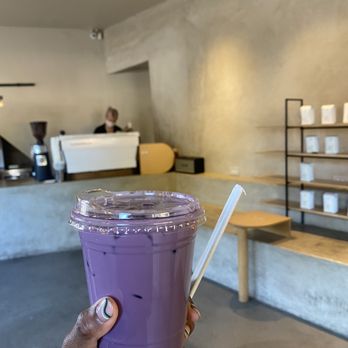 Laveta - Ube latte with a single shot of Espresso. - Coffee & Tea Near Me - Los Angeles, California Laveta - Ube latte with a single shot of Espresso. - Coffee & Tea Near Me - Los Angeles, California