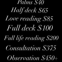 Readings and Services.