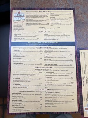 Menu photo 4 El Patron ABQ Albuquerque, NM
