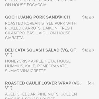 Butler - Food menu 1 - Coffee & Tea Near Me - Brooklyn, New York Butler - Food menu 1 - Coffee & Tea Near Me - Brooklyn, New York
