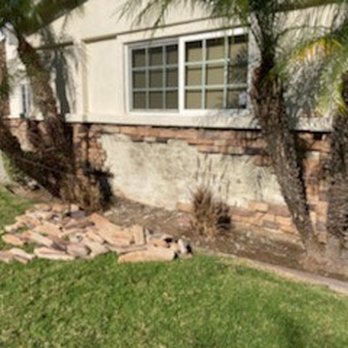 Fox Masonry - Eric explained he would replace loose stones. - Masonry/Concrete Near Me - Costa Mesa, California