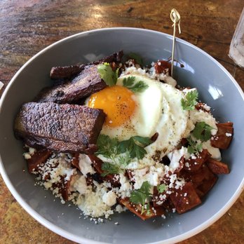 MeeMa’s - Chilaquiles with brisket (steak wasn't delivered yet) - Breakfast & Brunch Near Me - Long Beach, California MeeMa’s - Chilaquiles with brisket (steak wasn't delivered yet) - Breakfast & Brunch Near Me - Long Beach, California