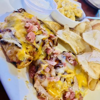 Uptown Charlie's - BBQ Chicken entree w/ Hot Chips and Mac & Cheese - American Near Me - Greensboro, North Carolina Uptown Charlie's - BBQ Chicken entree w/ Hot Chips and Mac & Cheese - American Near Me - Greensboro, North Carolina