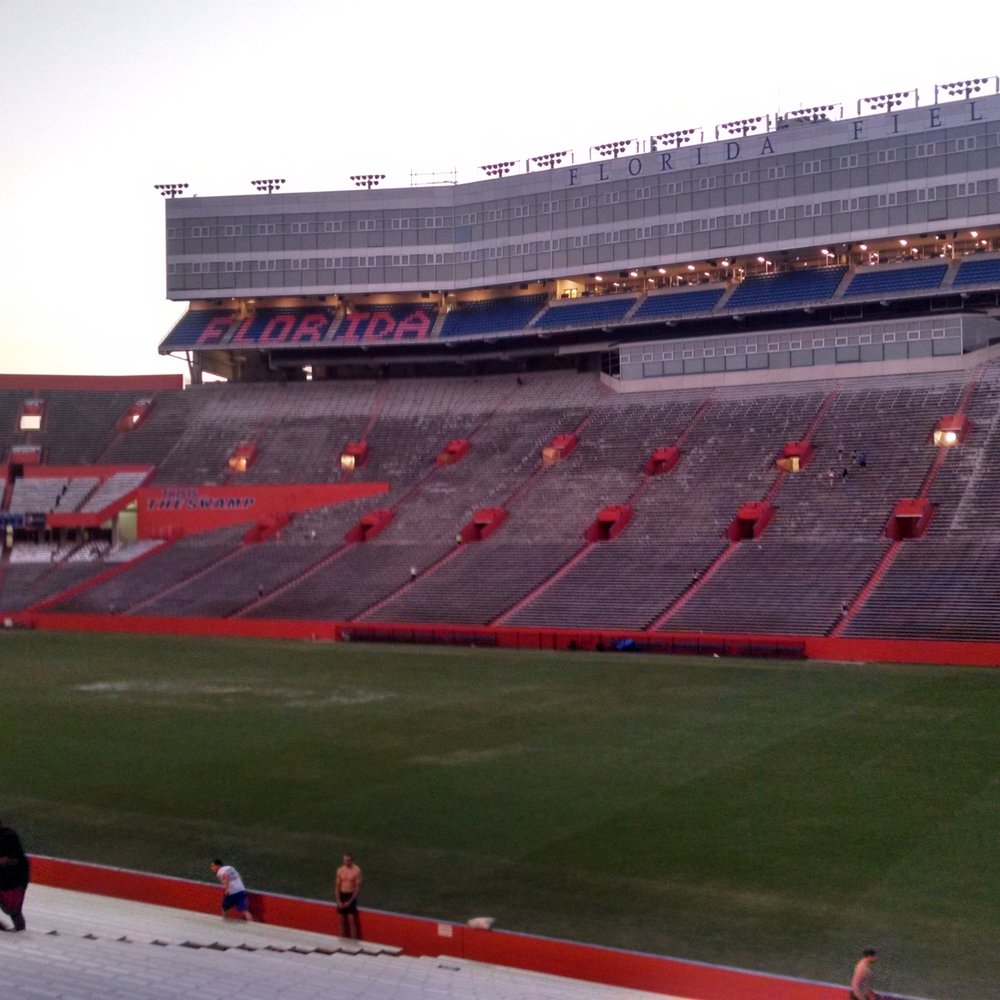 Ben Hill Griffin Stadium - A few running up the steps. - Stadiums & Arenas Near Me - Gainesville, Florida Ben Hill Griffin Stadium - A few running up the steps. - Stadiums & Arenas Near Me - Gainesville, Florida