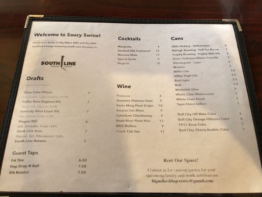 Menu photo 1 Big Mike’s BBQ Pittsboro, NC