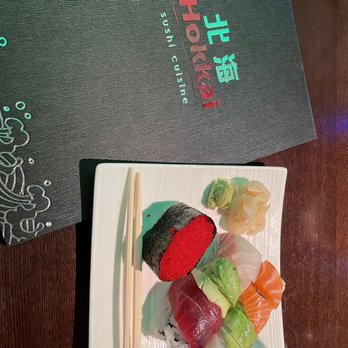 Hokkai Sushi - Rainbow roll and masago roll - Sushi Bars Near Me - Glen Ellyn, Illinois