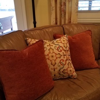 Drape-Rite - custom pillows with zipper and well to coordinate with existing colors - Shades & Blinds Near Me - Upland, California