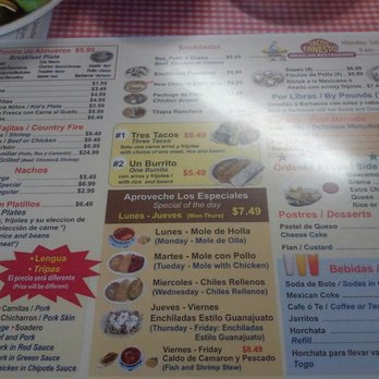 Tacos Ernesto - Menu - Mexican Near Me - Fort Worth, Texas Tacos Ernesto - Menu - Mexican Near Me - Fort Worth, Texas
