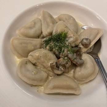Pushkin Lounge & Bar - Russian dumplings with mushroom and potatoes fillings - Cocktail Bars Near Me - San Diego, California