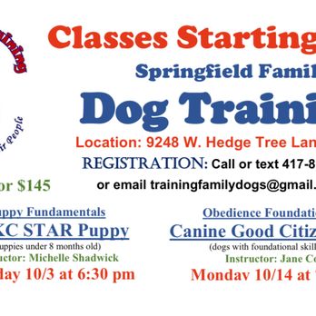 Springfield Family Dog Training - Enroll NOW! - Pet Training Near Me - Springfield, Missouri Springfield Family Dog Training - Enroll NOW! - Pet Training Near Me - Springfield, Missouri