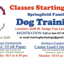 Springfield Family Dog Training - Enroll NOW!