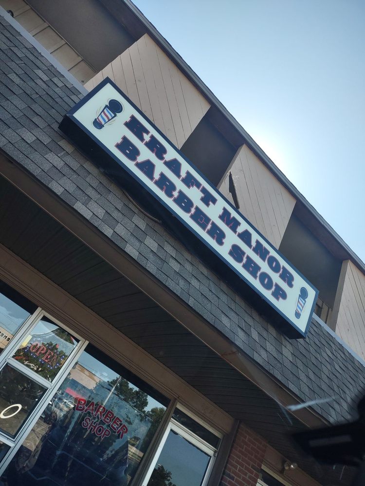 Kraft Manor Barber Logo