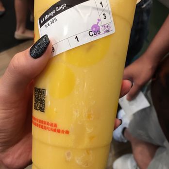 i-Tea - I ORDERED A MANGO SAGO BUT THERES NO SAGO BECAUSE THEY DENIED ADDING ICE WHEN I ASKED FOR ICE IN MY DRINK CUZ I LIKE MY DRINKS COLD. - Bubble Tea Near Me - San Jose, California