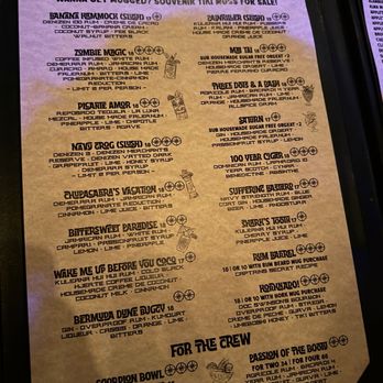 Broken Compass Tiki - Cocktail menu. - New American Near Me - Burbank, California Broken Compass Tiki - Cocktail menu. - New American Near Me - Burbank, California