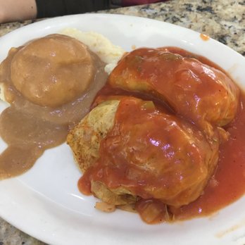 Athenian Shish Kebob - Cabbage rolls. Homemade. Just okay. Mashed potatoes were instant :-( - Greek Near Me - St. Clair Shores, Michigan