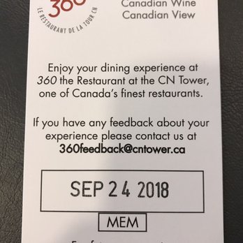 360 Restaurant - Canadian (New) Near Me - Toronto, Ontario