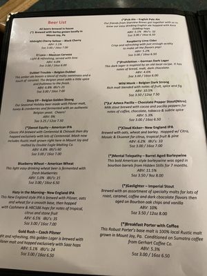 Menu photo 1 Big Dog Craft Brewing Lancaster, PA