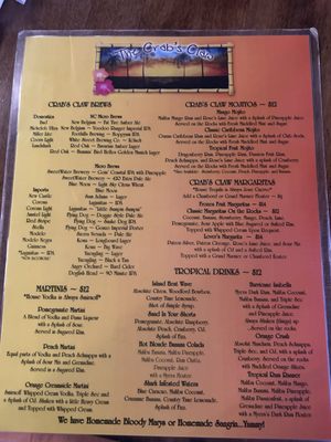 Menu photo 7 Crab's Claw Oceanfront Caribbean Restaurant Atlantic Beach, NC Menu photo 7 Crab's Claw Oceanfront Caribbean Restaurant Atlantic Beach, NC
