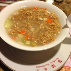 Sizzle rice soup