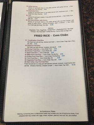 Menu photo 6 Pho Leo Mesa, AZ