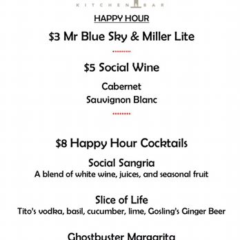 Social Kitchen & Bar - Misrepresentation of happy hour. Only 1/2 of these items were on the daily list. - New American Near Me - Birmingham, Michigan
