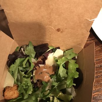 Pitfire Pizza - Here's the side salad after I put all the dressing on. They really cut corners here. - Pizza Near Me - Costa Mesa, California