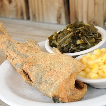 Countryside Cafe - Whole Fried Trout w/ greens and mac & cheese. - Southern Near Me - Ooltewah, Tennessee