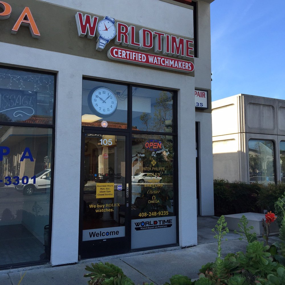 World Time - Front side - Watch Repair Near Me - San Jose, California World Time - Front side - Watch Repair Near Me - San Jose, California