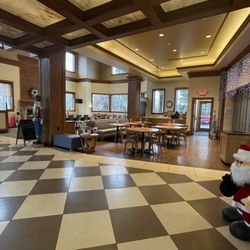 Holiday Inn Express Spokane-Downtown - View of Dining area from check-in desk @ Holiday Inn.