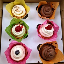 Bakin' Us Keto - Cupcakes. Top: apple spice and chocolate. Middle: raspberry and strawberry. Bottom: blueberry and chocolate filled. - food - Bakeries Near Me - Wellesley, Ontario
