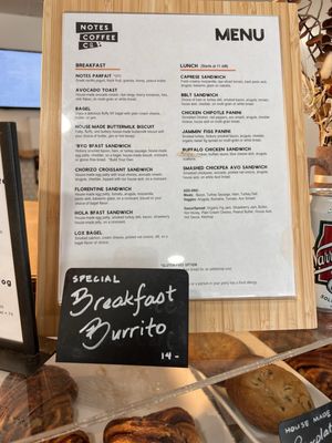 Menu photo 1 Notes Coffee Pawtucket, RI