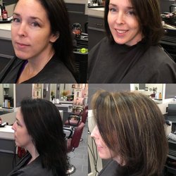 Express Yourself Salon - What a transformation such a gorgeous new color and cut! Work by Patrizia call and book an appointment today!