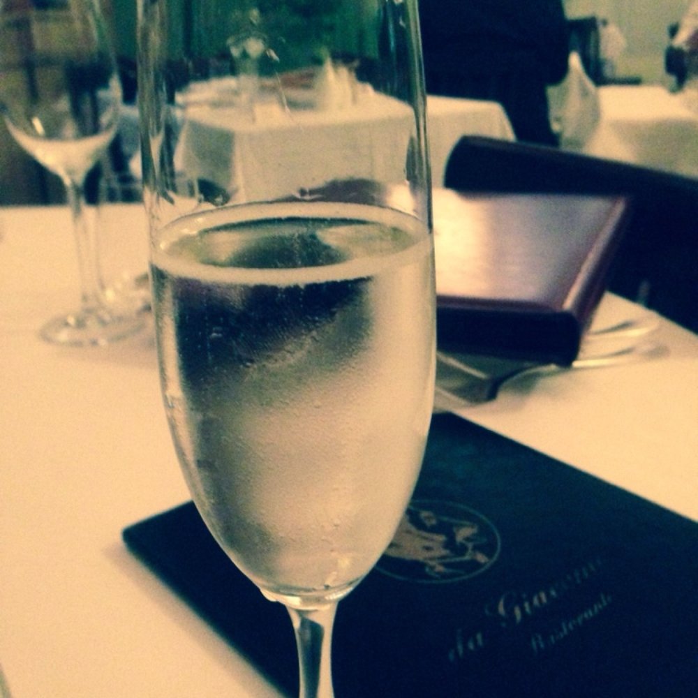 Complimentary glass of Proseco Complimentary glass of Proseco