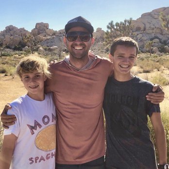 Mojave Guides - The boys with our awesome guide, Ryan! - Climbing Near Me - Joshua Tree, California