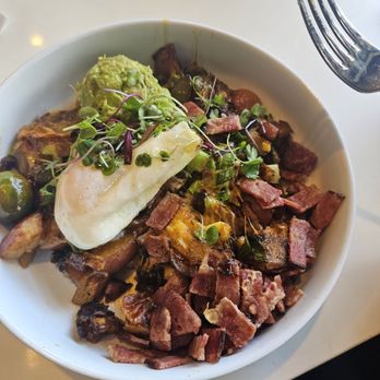 Society Kitchen - Breakfast bowl w/ avocado and ham added. - New American Near Me - Santa Monica, California Society Kitchen - Breakfast bowl w/ avocado and ham added. - New American Near Me - Santa Monica, California