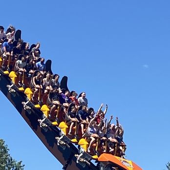 Hersheypark - The new Candymonium coaster. Good views by the Hershey kiss fountain. - Amusement Parks Near Me - Hershey, Pennsylvania Hersheypark - The new Candymonium coaster. Good views by the Hershey kiss fountain. - Amusement Parks Near Me - Hershey, Pennsylvania
