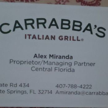 Carrabba's Italian Grill - Italian Near Me - Altamonte Springs, Florida