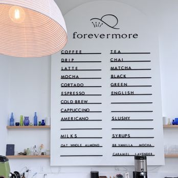 Forevermore - Menu - Coffee & Tea Near Me - Nashville, Tennessee