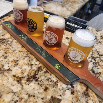 Waterman Brewing Company - Beer flight - Breweries Near Me - Elk Grove, California Waterman Brewing Company - Beer flight - Breweries Near Me - Elk Grove, California