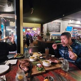 A meal fit for the birthday boys!