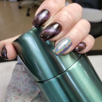 Elegant Nails & Spa - Cat eye and chrome! This galaxy look is out of this world! - Nail Salons Near Me - Seaside, California Elegant Nails & Spa - Cat eye and chrome! This galaxy look is out of this world! - Nail Salons Near Me - Seaside, California