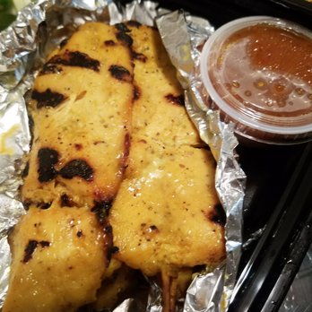 Kao Hom - Chicken satay - sauce was different from normal peanut sauce but still good - Thai Near Me - Van Nuys, California