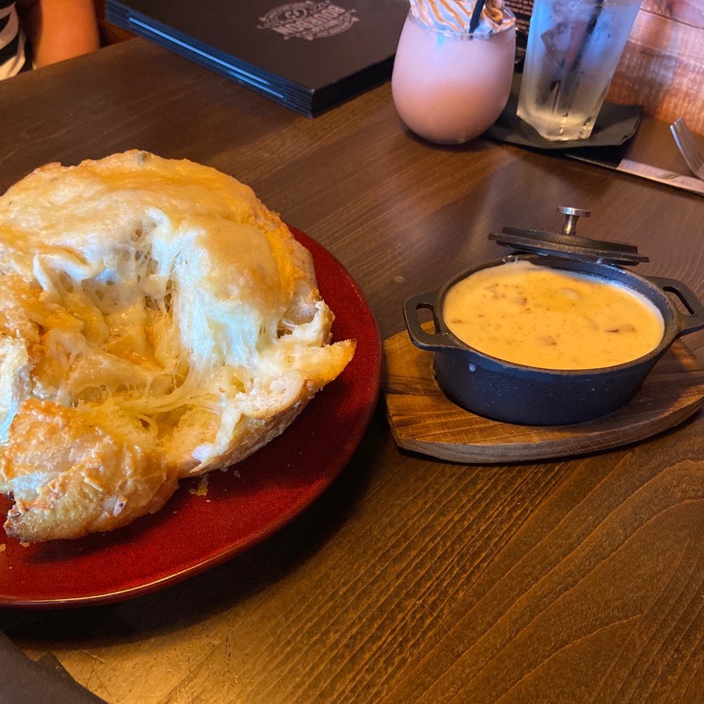 Brick and Bourbon - Jalapeño pull apart bread with beer cheese - Cocktail Bars Near Me - Eden Prairie, Minnesota Brick and Bourbon - Jalapeño pull apart bread with beer cheese - Cocktail Bars Near Me - Eden Prairie, Minnesota