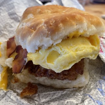 Chick-fil-A - Chicken Bacon, Egg & Cheese Biscuit one of my favorite breakfast sandwiches - Fast Food Near Me - Westbrook, Maine