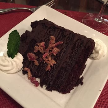 Epic SmokeHouse - Chocolate cake with candied bacon on top - Steakhouses Near Me - Arlington, Virginia