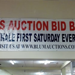 Auction Time Bid Board - Old Schuylkill Mall location. Sign above mall entrance.
