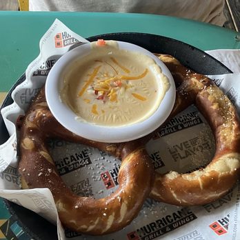 Hurricane Dockside Grill - Pretzel with beer cheese - American Near Me - Tavares, Florida