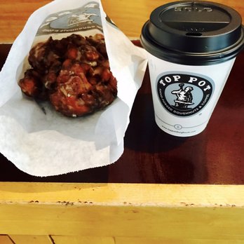 Top Pot Doughnuts - Good not great apple fritter and the best chai latte ever - Bakeries Near Me - Seattle, Washington Top Pot Doughnuts - Good not great apple fritter and the best chai latte ever - Bakeries Near Me - Seattle, Washington